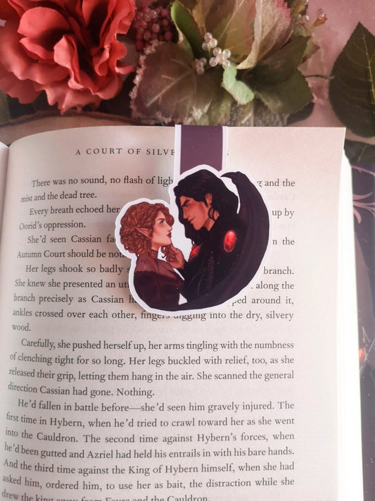 NESSIAN - Nesta Archeron & Cassian ACOTAR A Court of Silver Flames licensed Magnetic Bookmark