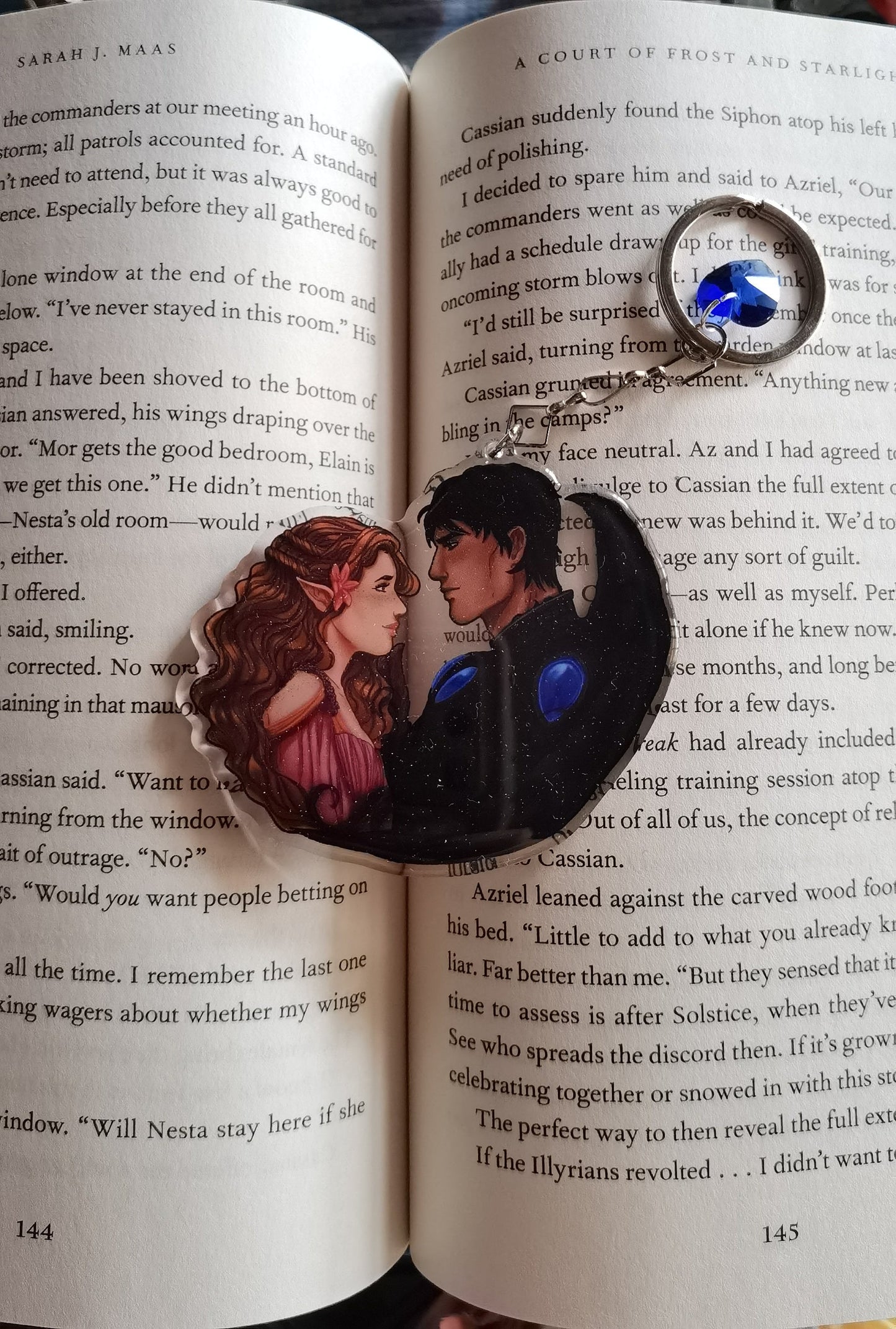 ELRIEL - Azriel & Elain - ACOMAF - ACOWAR - A Court of Thorns and Roses inspired transparent acrylic keychain