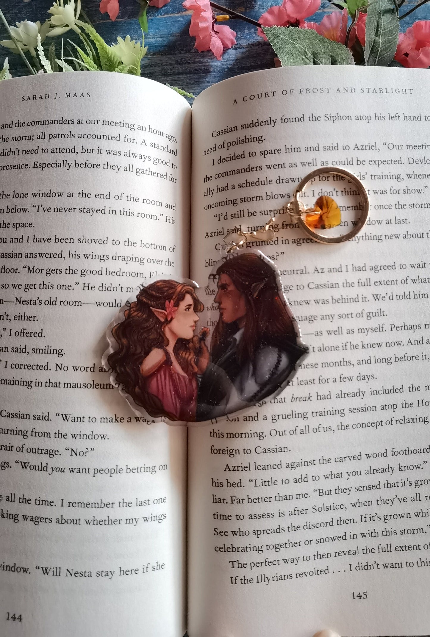 ELUCIEN - Lucien & Elain - ACOMAF-ACOWAR-A Court of Thorns and Roses inspired Transparent acrylic keychain