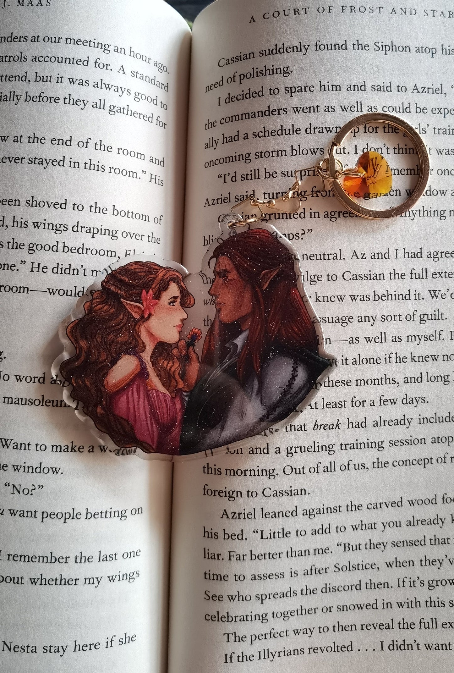 ELUCIEN - Lucien & Elain - ACOMAF-ACOWAR-A Court of Thorns and Roses inspired Transparent acrylic keychain