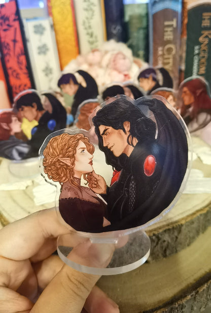 ACOTAR inspired and licensed Mini Standee: Feysand, Nessian, Elucien, Elriel, Gwynriel, Feysand starfall