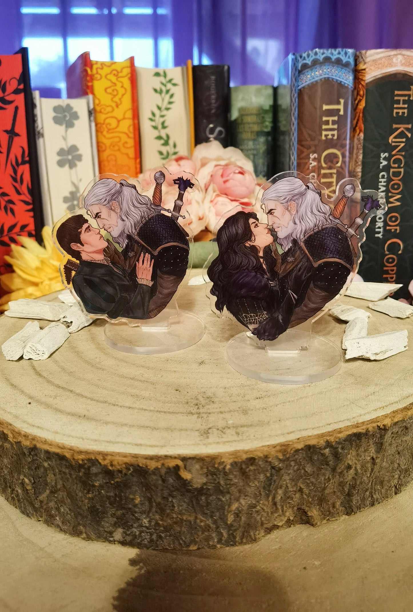 Geralt & Yennefer - Geralt & Jaskier - THE WITCHER - Yenneralt Geraskier Mini Standee