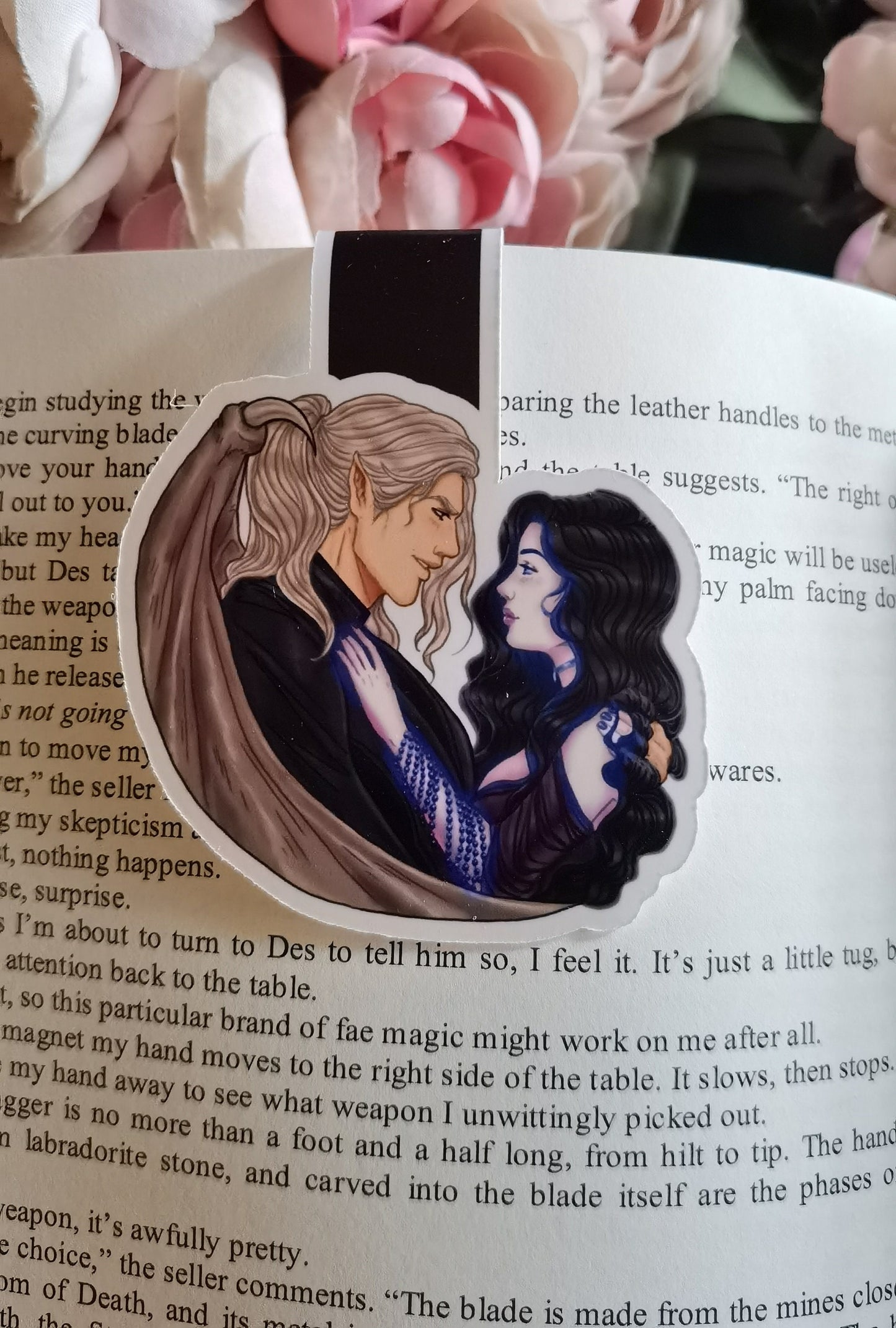 BARGAINER SERIES Rhapsodic Des and Callie LICENSED magnetic bookmark (Desmond x Callypso)