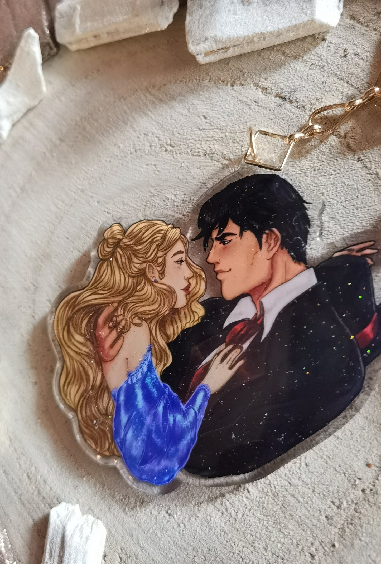 FINAL - Donatella Dargna and the Caraval Legend series inspired carylic keychain