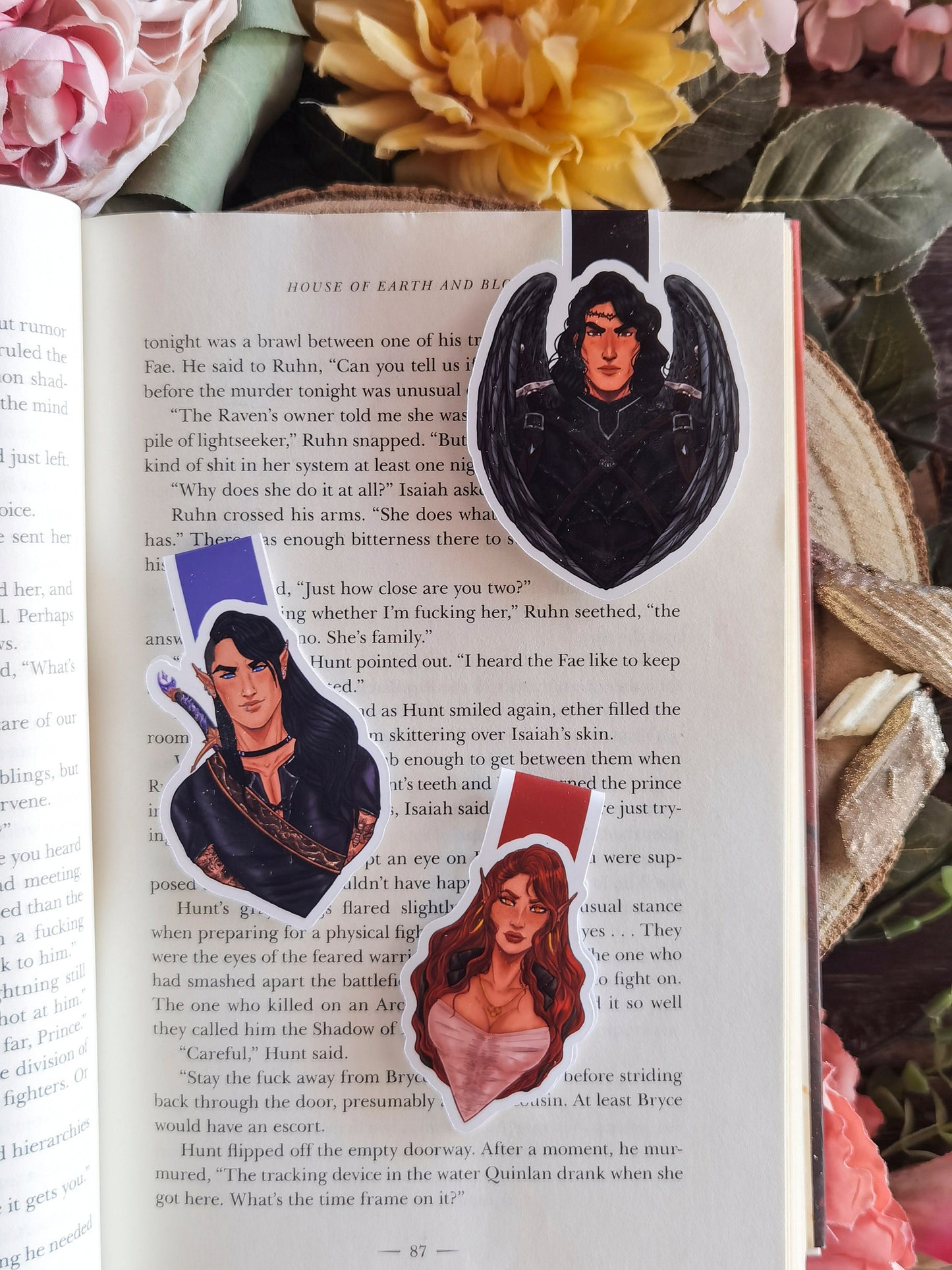 CRESCENT CITY Characters ~Bryce-Hunt-Ruhn~ inspired Magnetic Bookmark