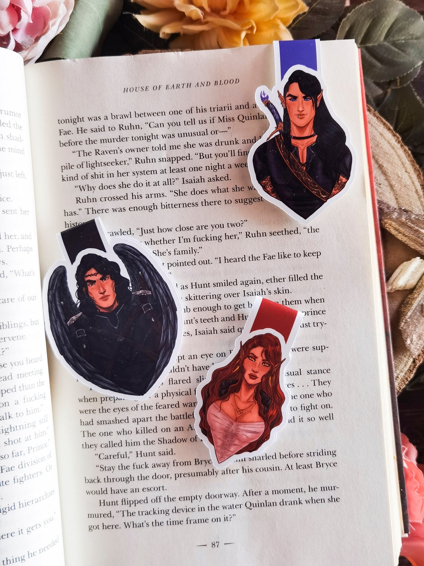 CRESCENT CITY Characters ~Bryce-Hunt-Ruhn~ inspired Magnetic Bookmark