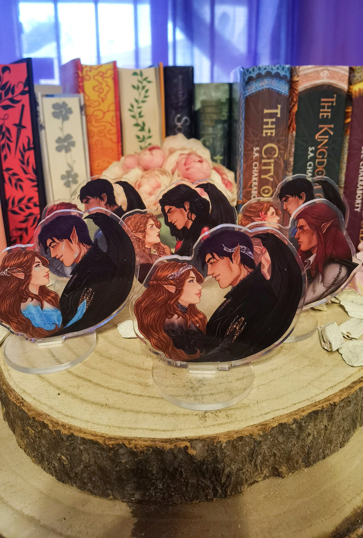 ACOTAR inspired and licensed Mini Standee: Feysand, Nessian, Elucien, Elriel, Gwynriel, Feysand starfall