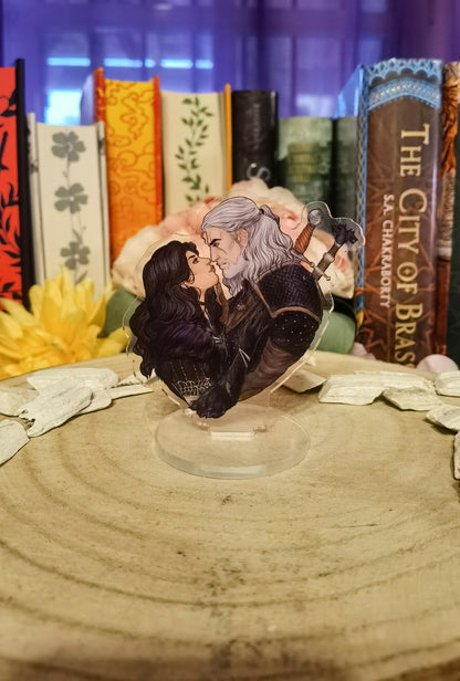 Geralt & Yennefer - Geralt & Jaskier - THE WITCHER - Yenneralt Geraskier Mini Standee