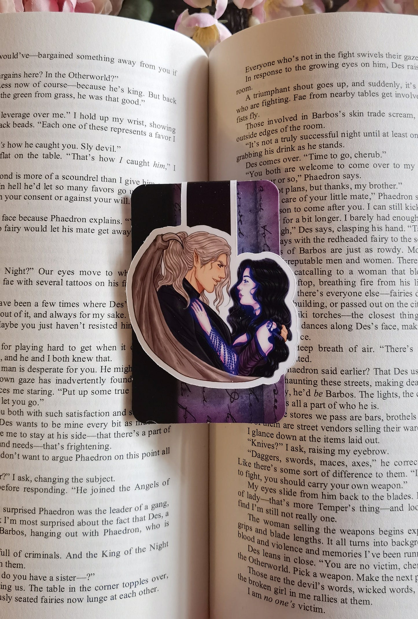 BARGAINER SERIES Rhapsodic Des and Callie LICENSED magnetic bookmark (Desmond x Callypso)