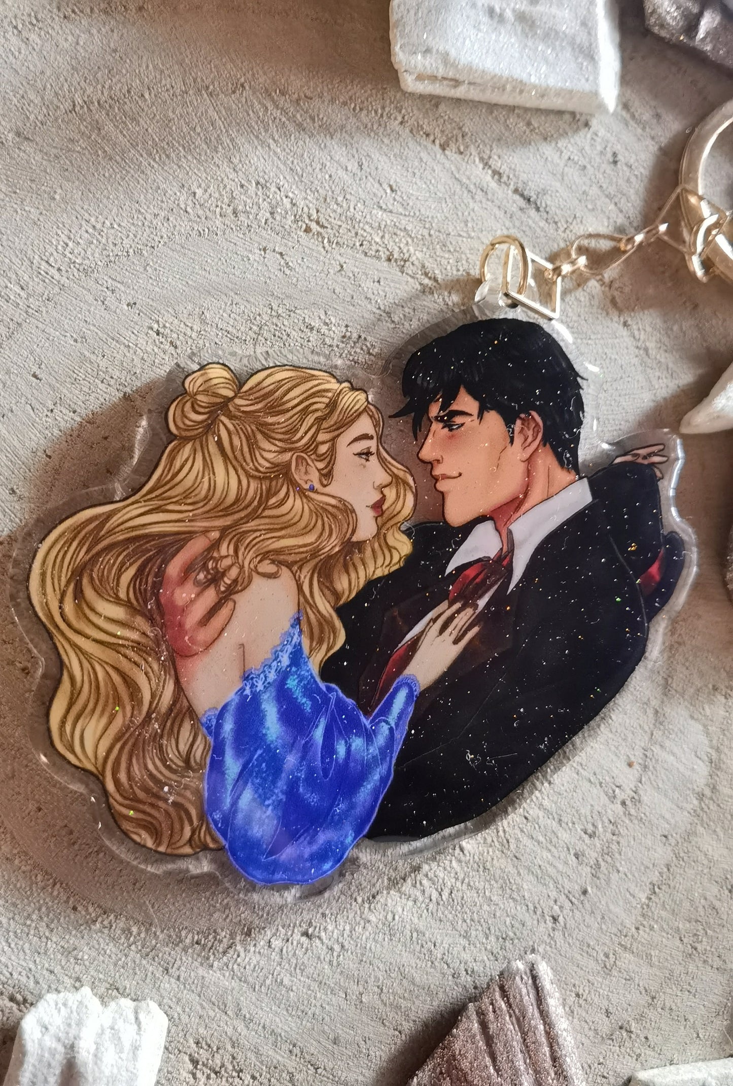 FINAL - Donatella Dargna and the Caraval Legend series inspired carylic keychain
