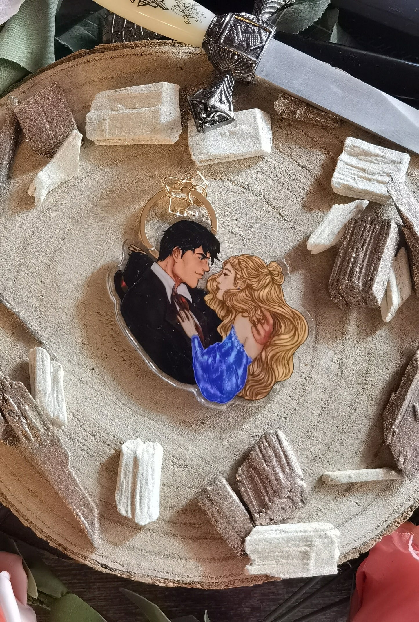 FINAL - Donatella Dargna and the Caraval Legend series inspired carylic keychain