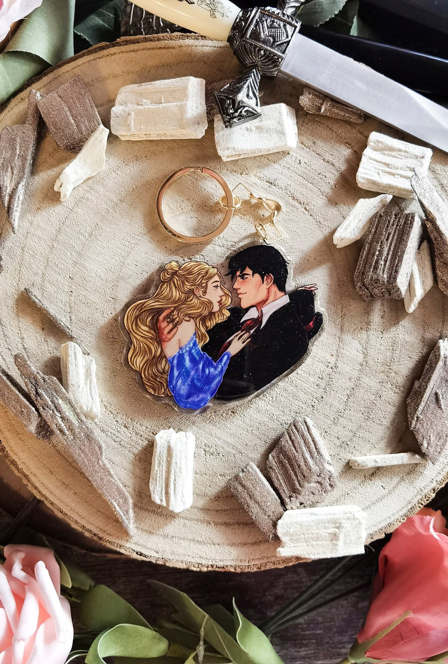 FINAL - Donatella Dargna and the Caraval Legend series inspired carylic keychain