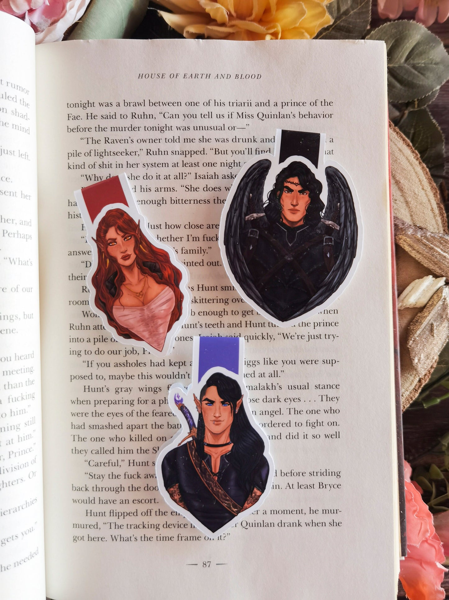 CRESCENT CITY Characters ~Bryce-Hunt-Ruhn~ inspired Magnetic Bookmark