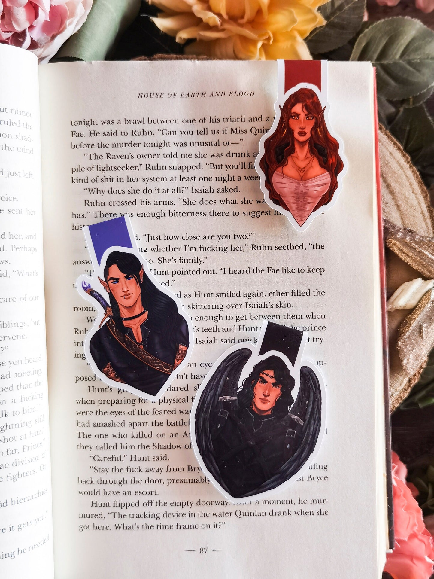 CRESCENT CITY Characters ~Bryce-Hunt-Ruhn~ inspired Magnetic Bookmark