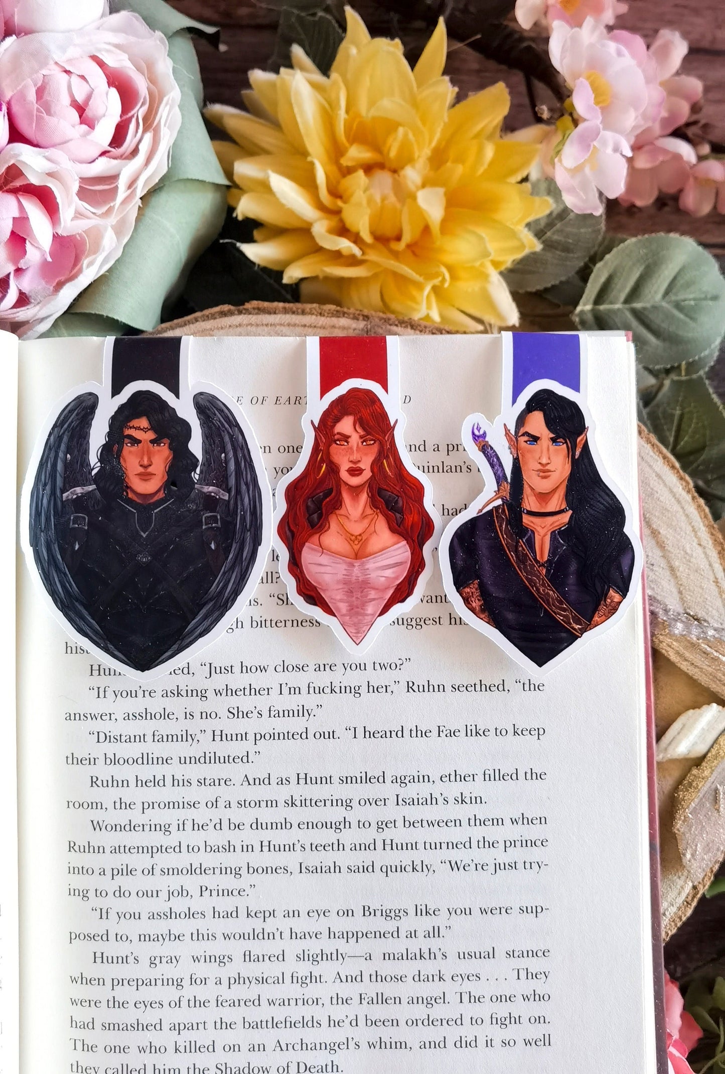 CRESCENT CITY Characters ~Bryce-Hunt-Ruhn~ inspired Magnetic Bookmark