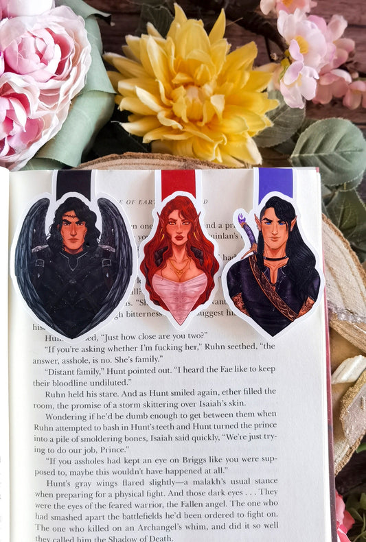 CRESCENT CITY Characters ~Bryce-Hunt-Ruhn~ inspired Magnetic Bookmark