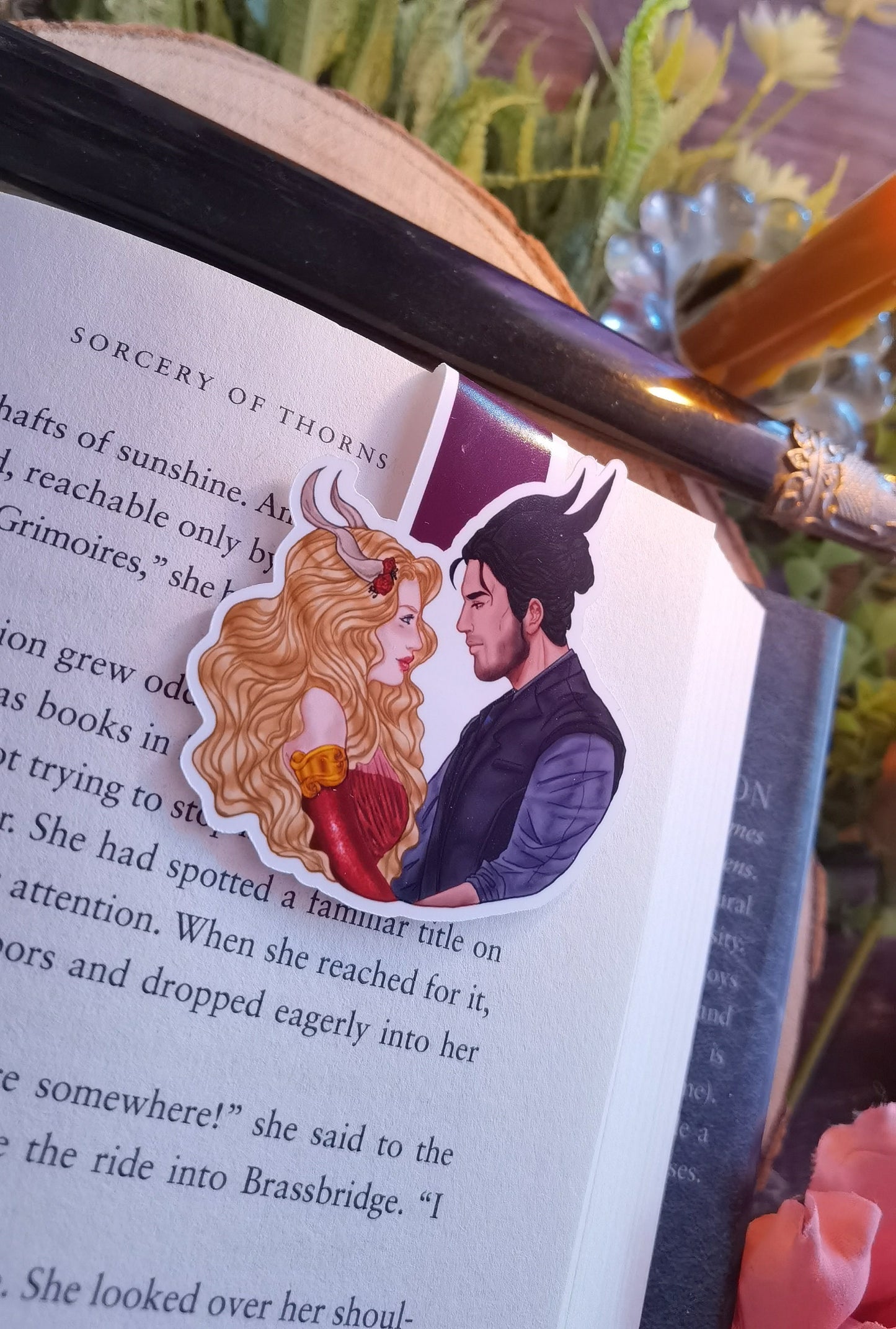 A TOUCH OF DARKNESS  Hades X Persephone inspired Magnetic Bookmark