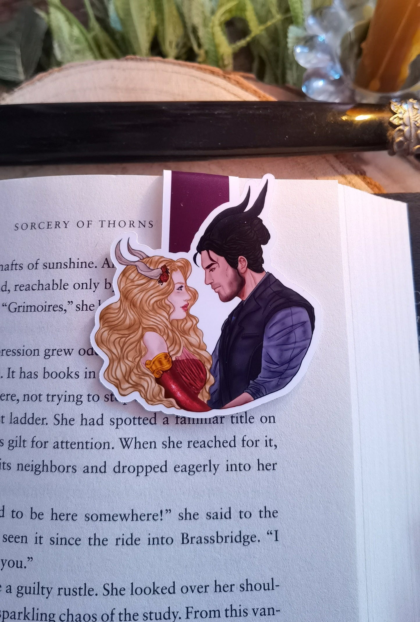 A TOUCH OF DARKNESS  Hades X Persephone inspired Magnetic Bookmark