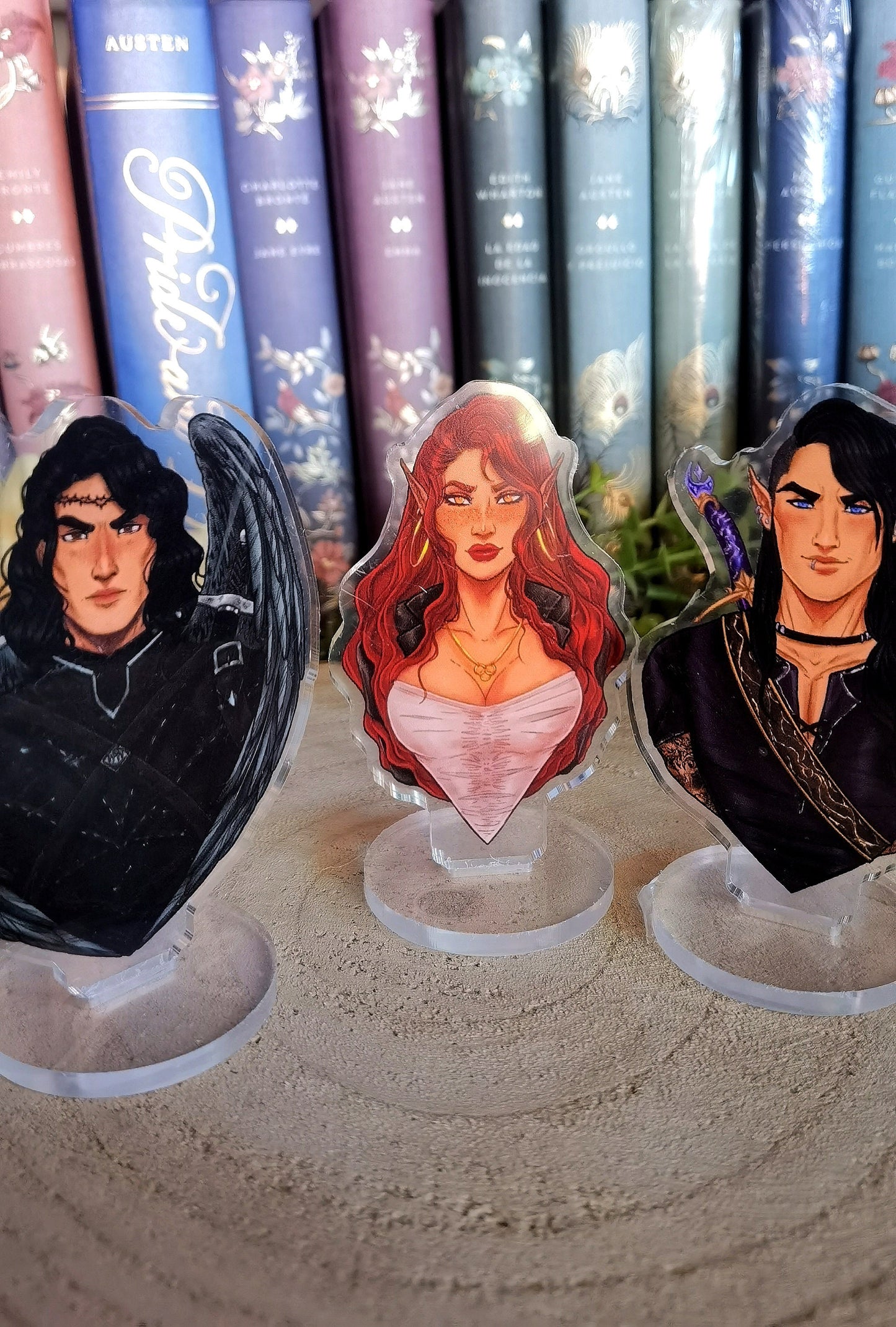 Characters from CRESCENT CITY ~Bryce-Hunt-Ruhn~ inspired and licensed Acrylic Mini Standee 