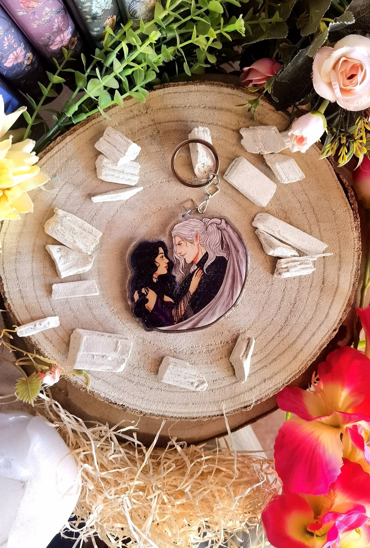 BARGAINER SERIES Rapsodic Des and Charlie LICENSED acrylic keychain (Desmond x Callypso)