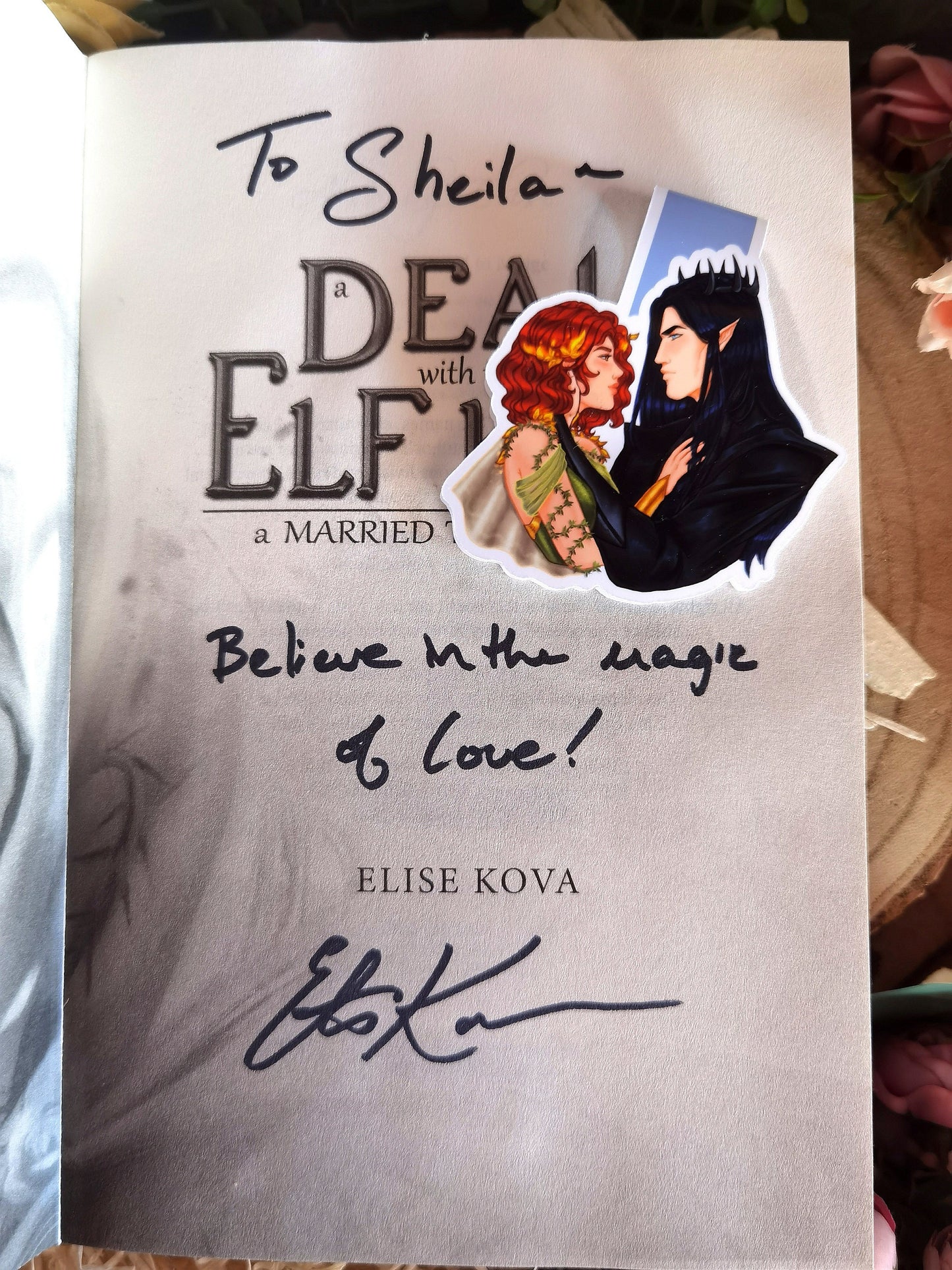 A DEAL With the Elf King Luella x Eldas bookmark [Official License] (Lueldas)