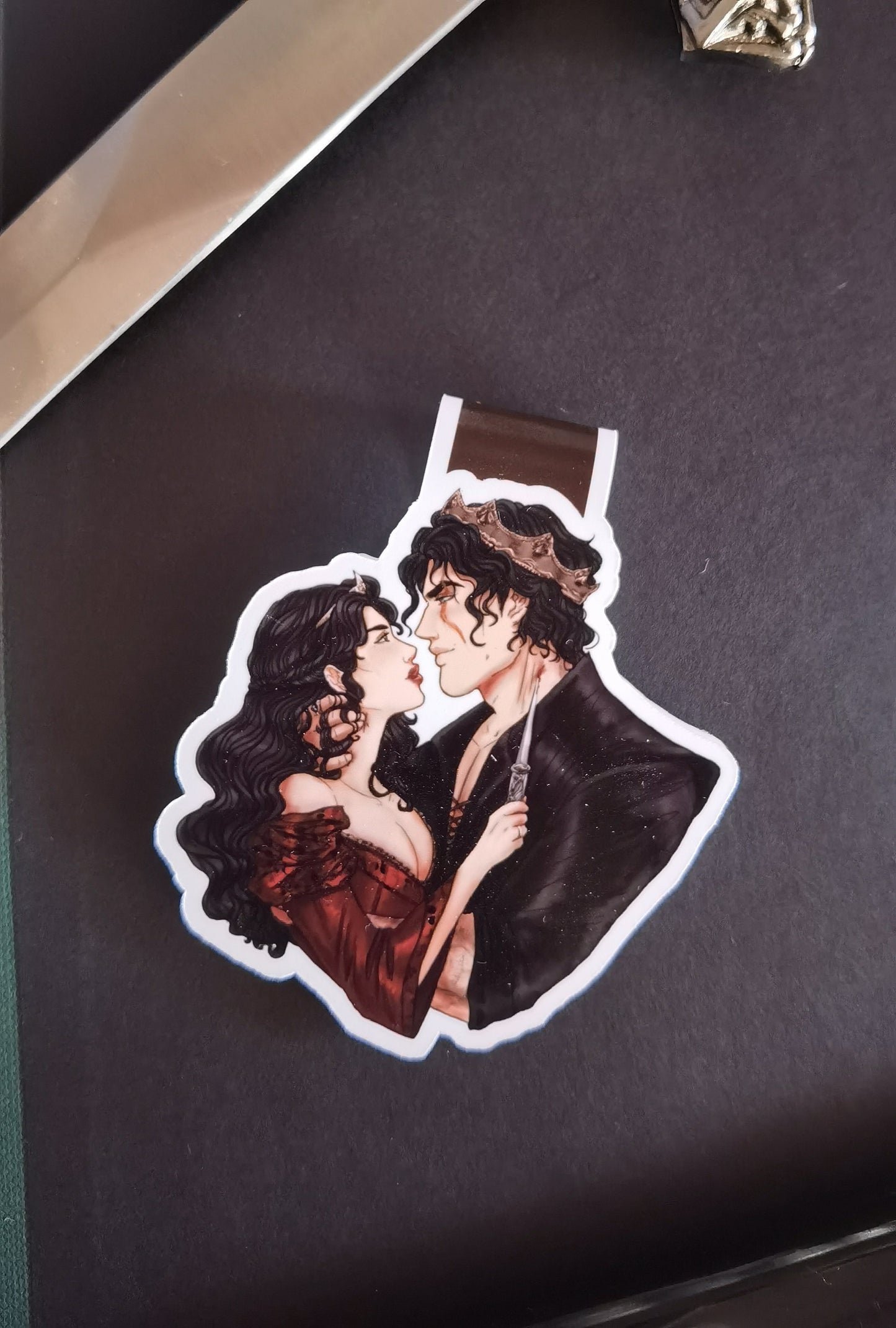 SCARRED Never after series - Tristan and Sara B licensed magnetic bookmark