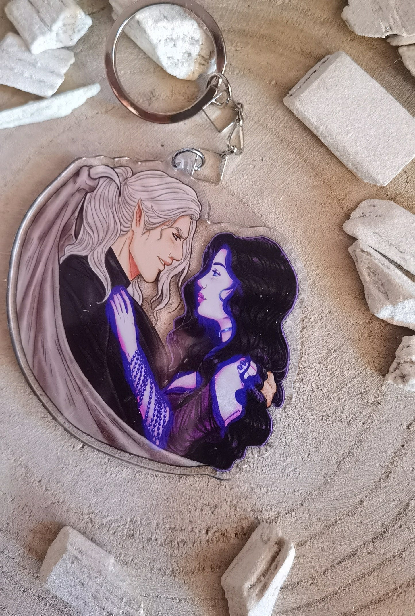 BARGAINER SERIES Rapsodic Des and Charlie LICENSED acrylic keychain (Desmond x Callypso)