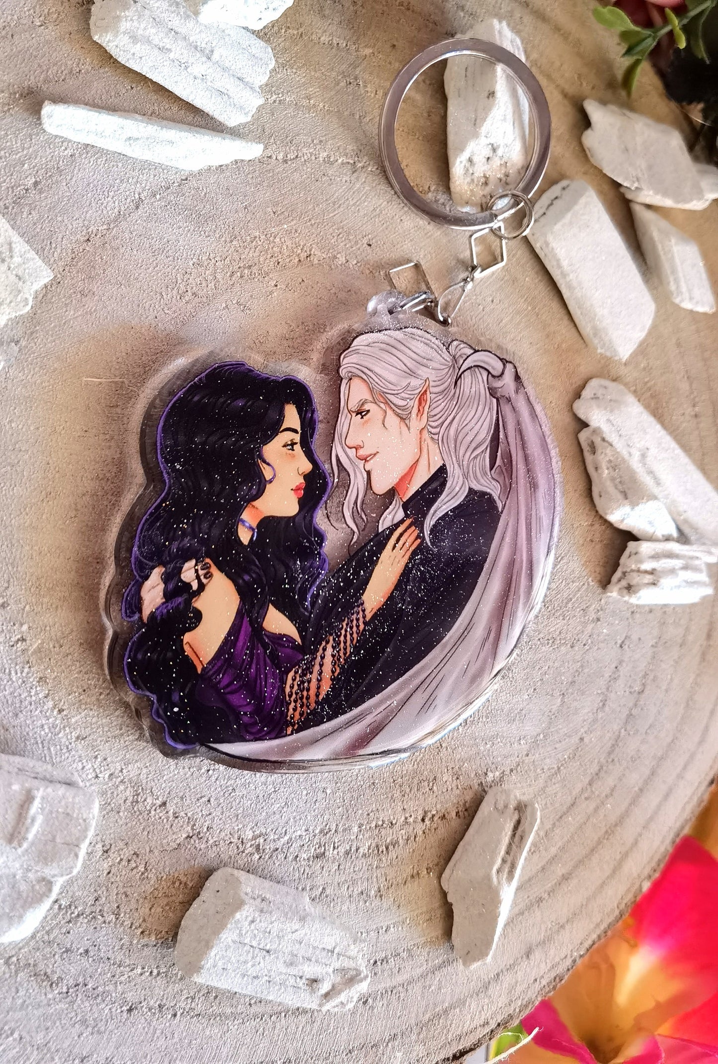 BARGAINER SERIES Rapsodic Des and Charlie LICENSED acrylic keychain (Desmond x Callypso)