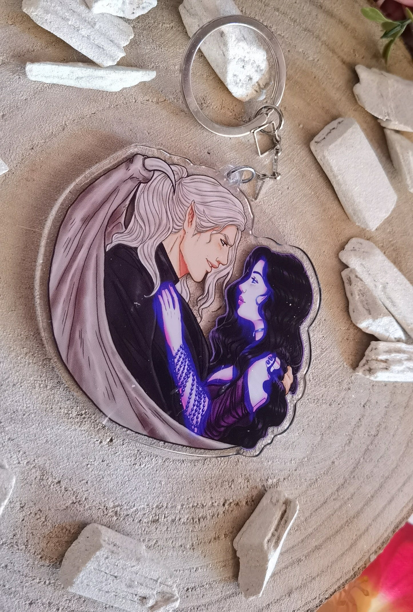 BARGAINER SERIES Rapsodic Des and Charlie LICENSED acrylic keychain (Desmond x Callypso)