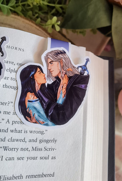What lies beyond the veil series - Estrella and Caelum/Caldris licensed magnetic bookmark
