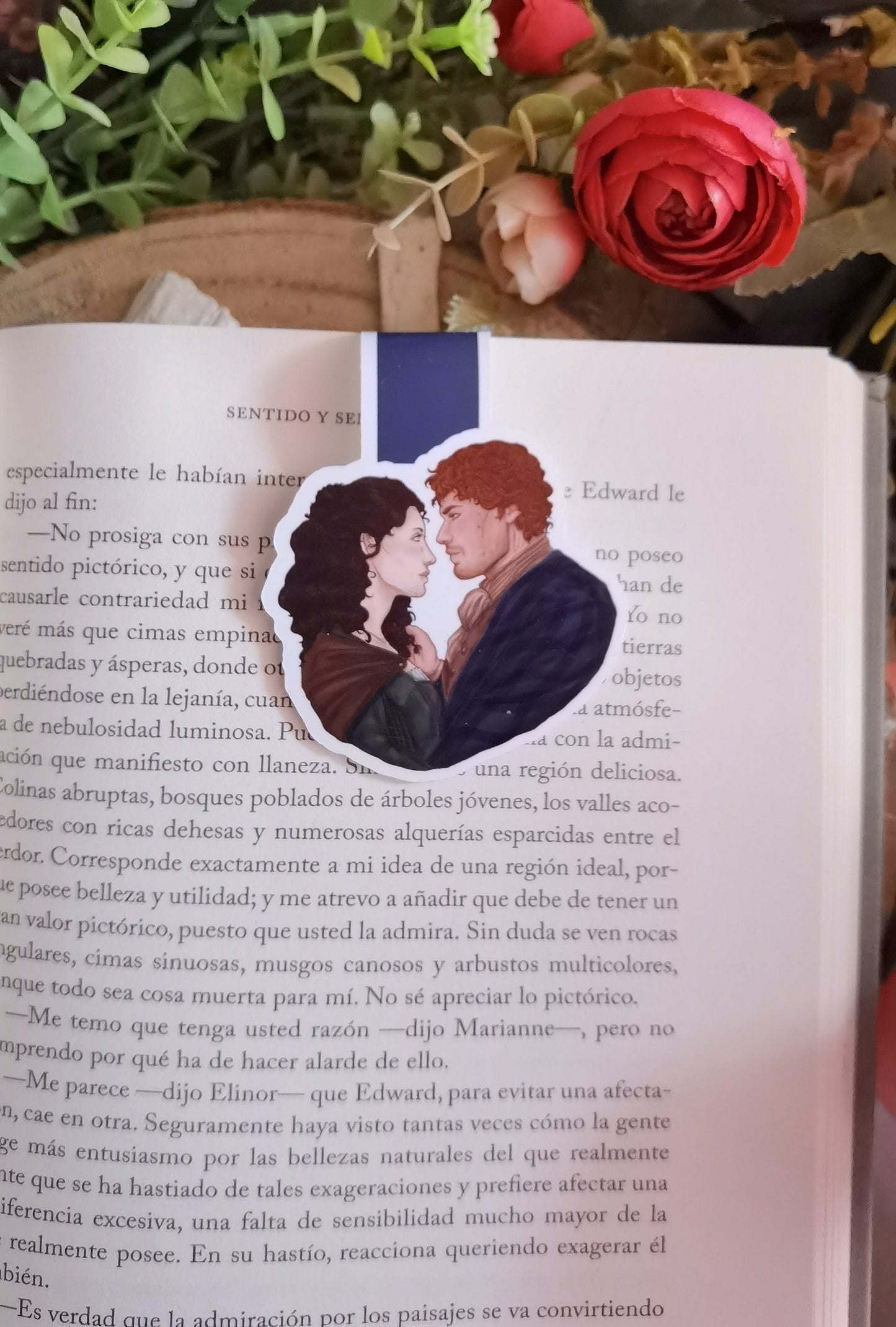 OUTLANDER - Jamie y Claire Fraser inspired Magnetic Bookmark