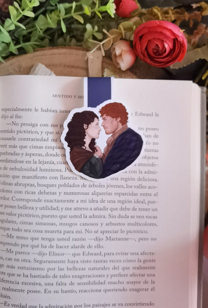 OUTLANDER - Jamie y Claire Fraser inspired Magnetic Bookmark