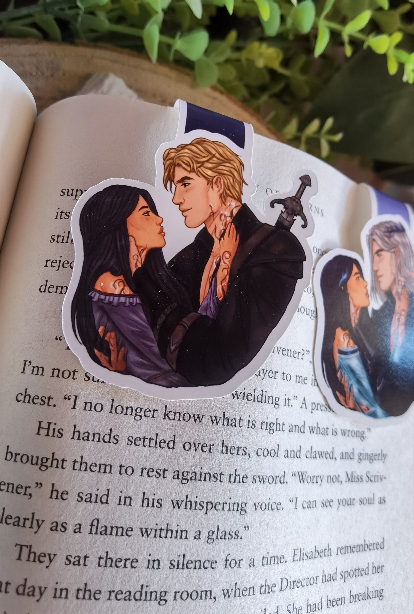 What lies beyond the veil series - Estrella and Caelum/Caldris licensed magnetic bookmark