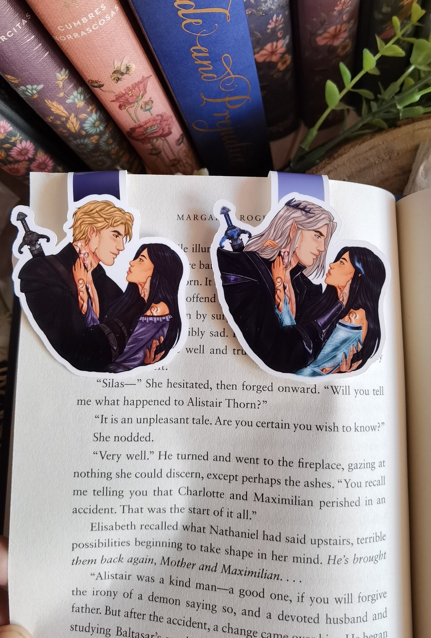What lies beyond the veil series - Estrella and Caelum/Caldris licensed magnetic bookmark