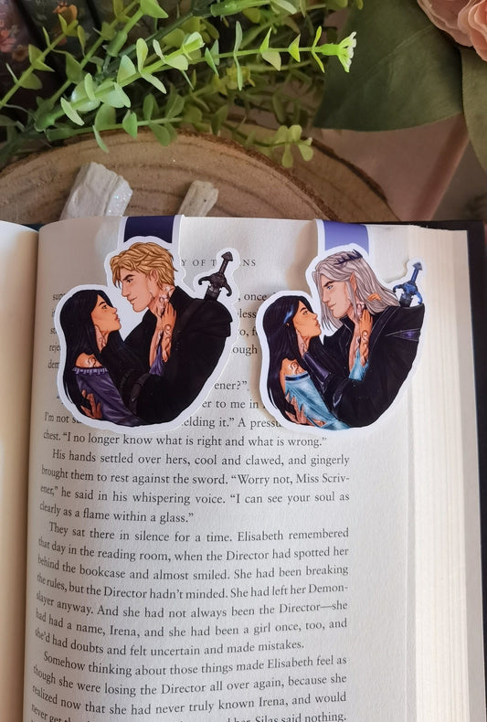 What lies beyond the veil series - Estrella and Caelum/Caldris licensed magnetic bookmark