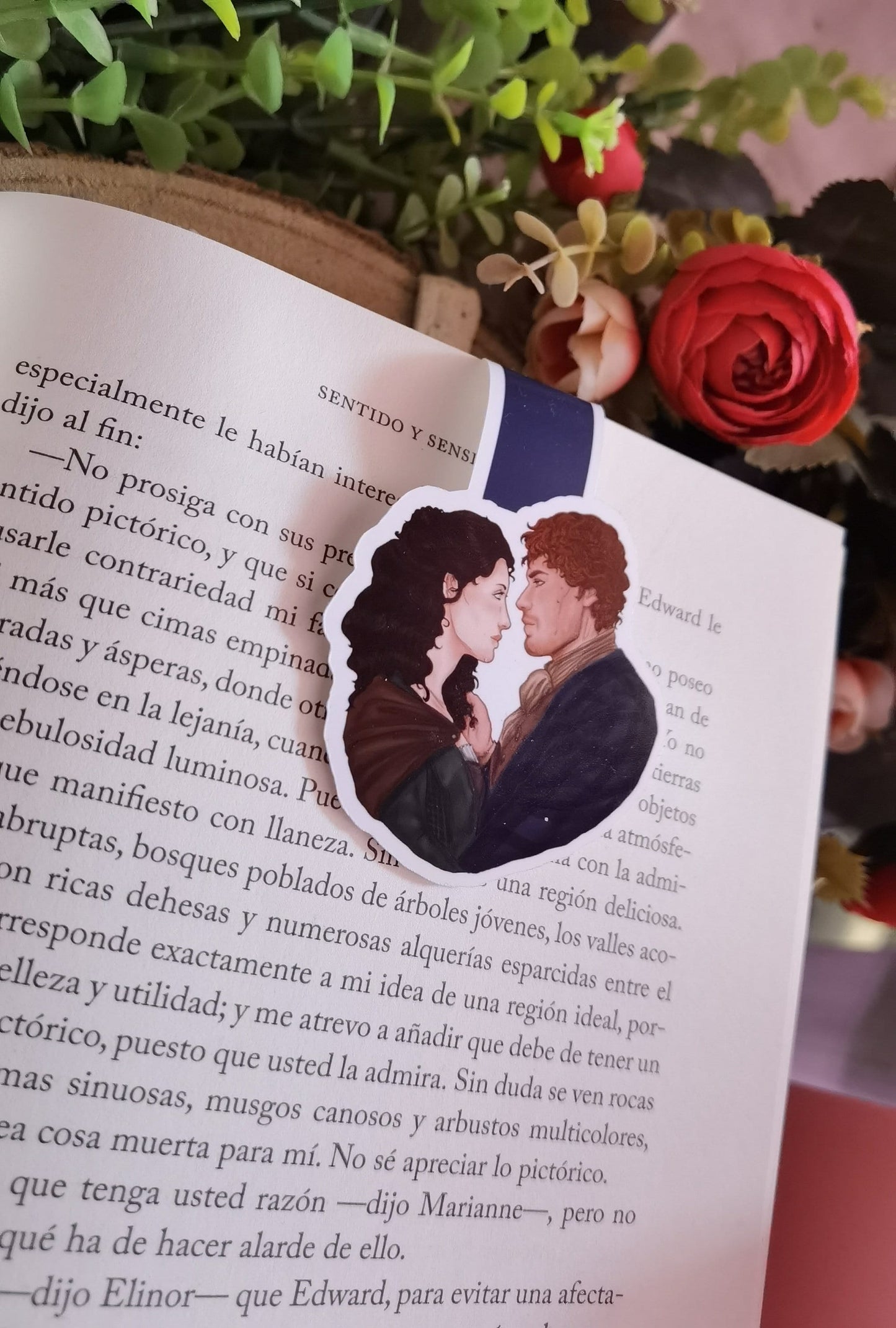 OUTLANDER - Jamie y Claire Fraser inspired Magnetic Bookmark