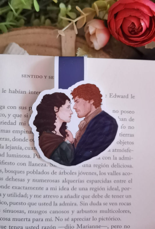 OUTLANDER - Jamie y Claire Fraser inspired Magnetic Bookmark