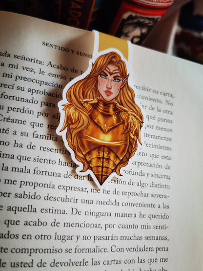 AELIN CELAENA Armadura dorada Trono de cristal Marcador magnético con licencia