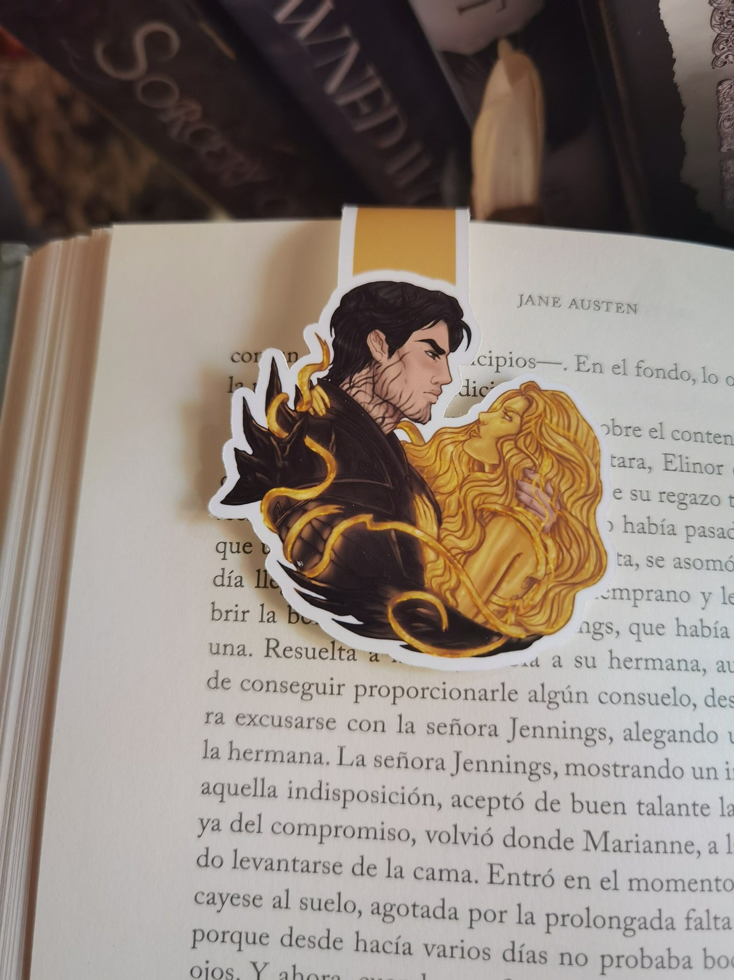 THE PLATED PRISONER series - Gild Commander Rip and Auren inspired Magnetic Bookmark