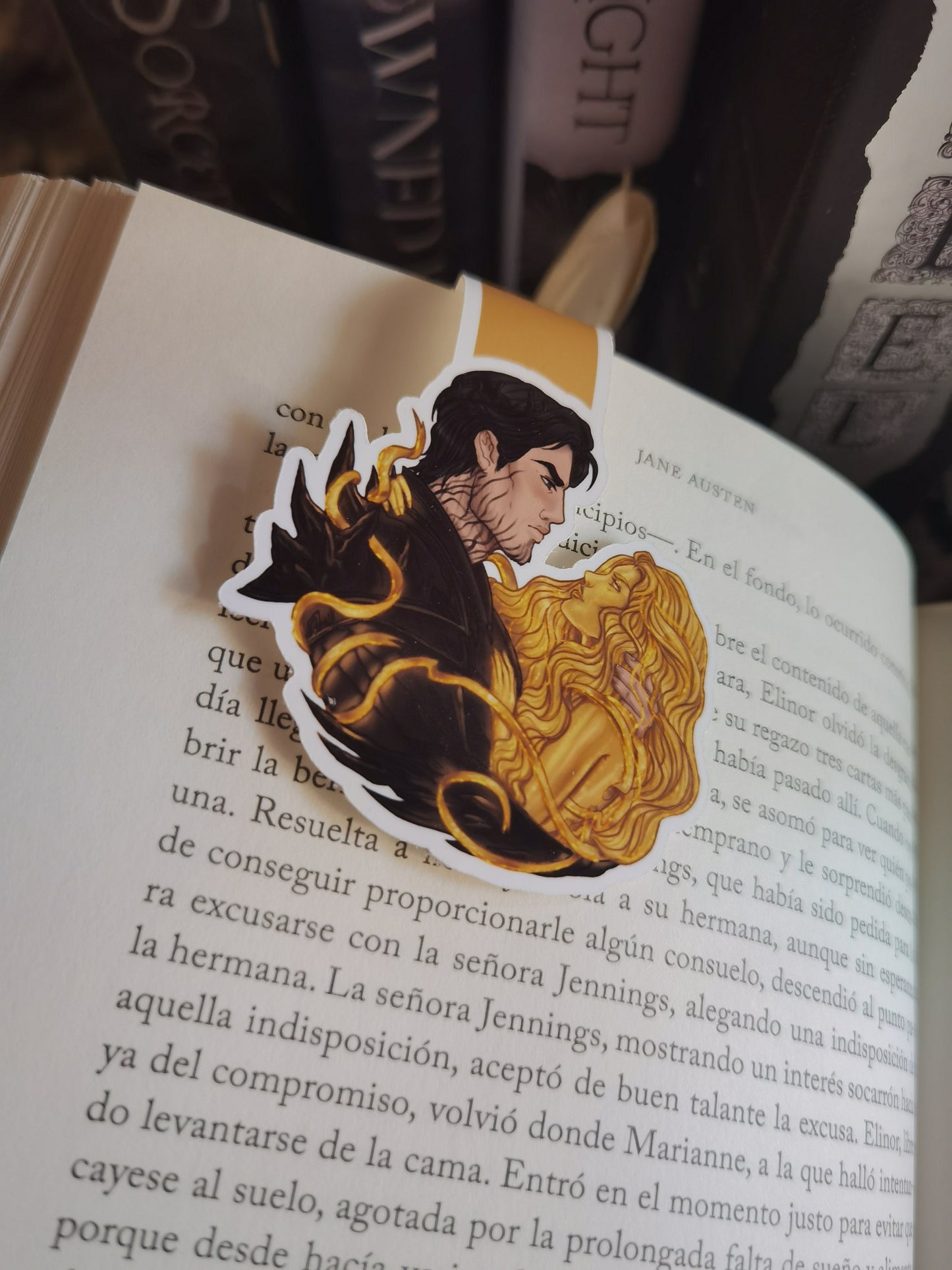 THE PLATED PRISONER series - Gild Commander Rip and Auren inspired Magnetic Bookmark