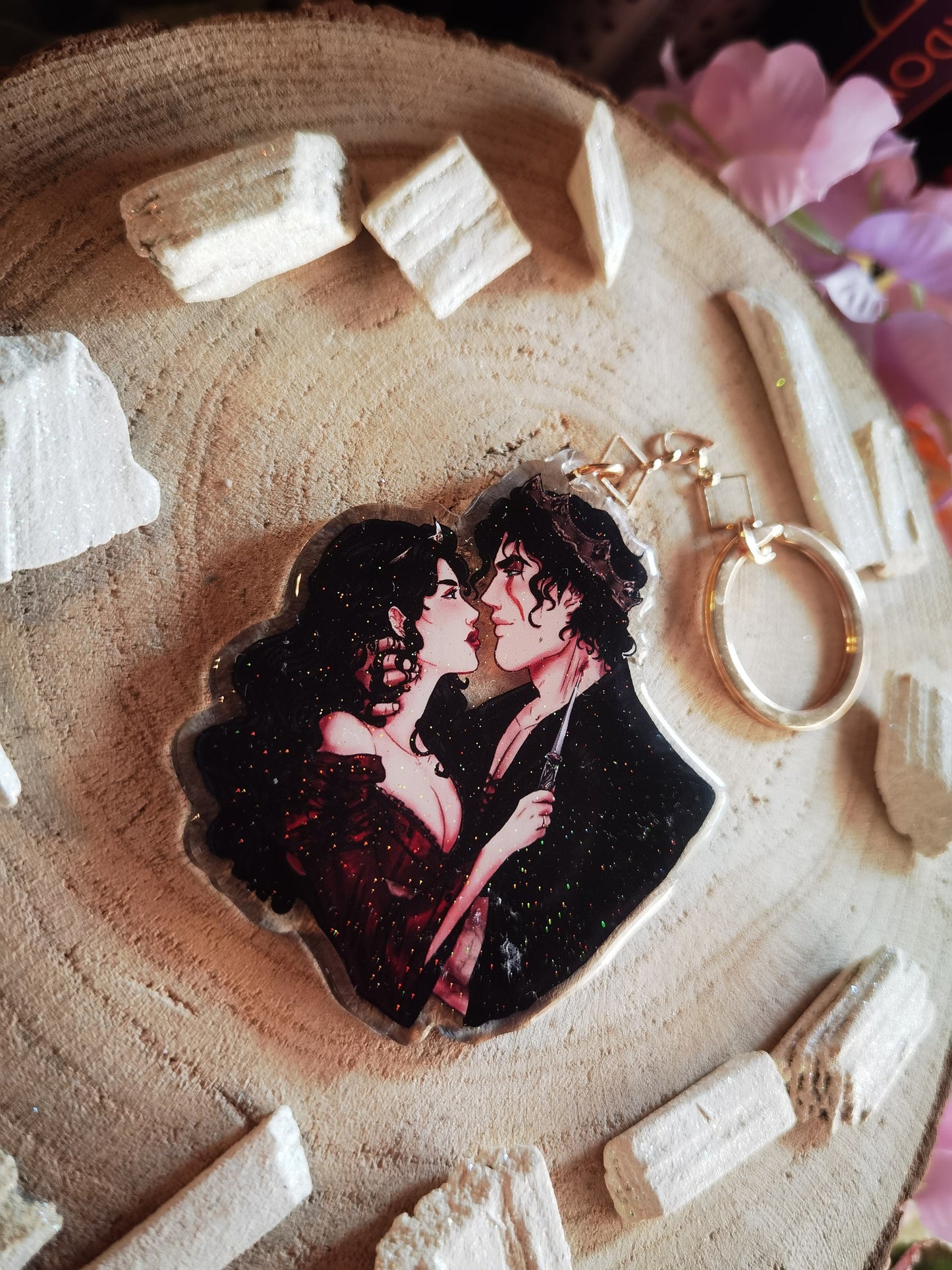 SCARRED Never After series - Tristan and Sara B licensed acrylic keychain