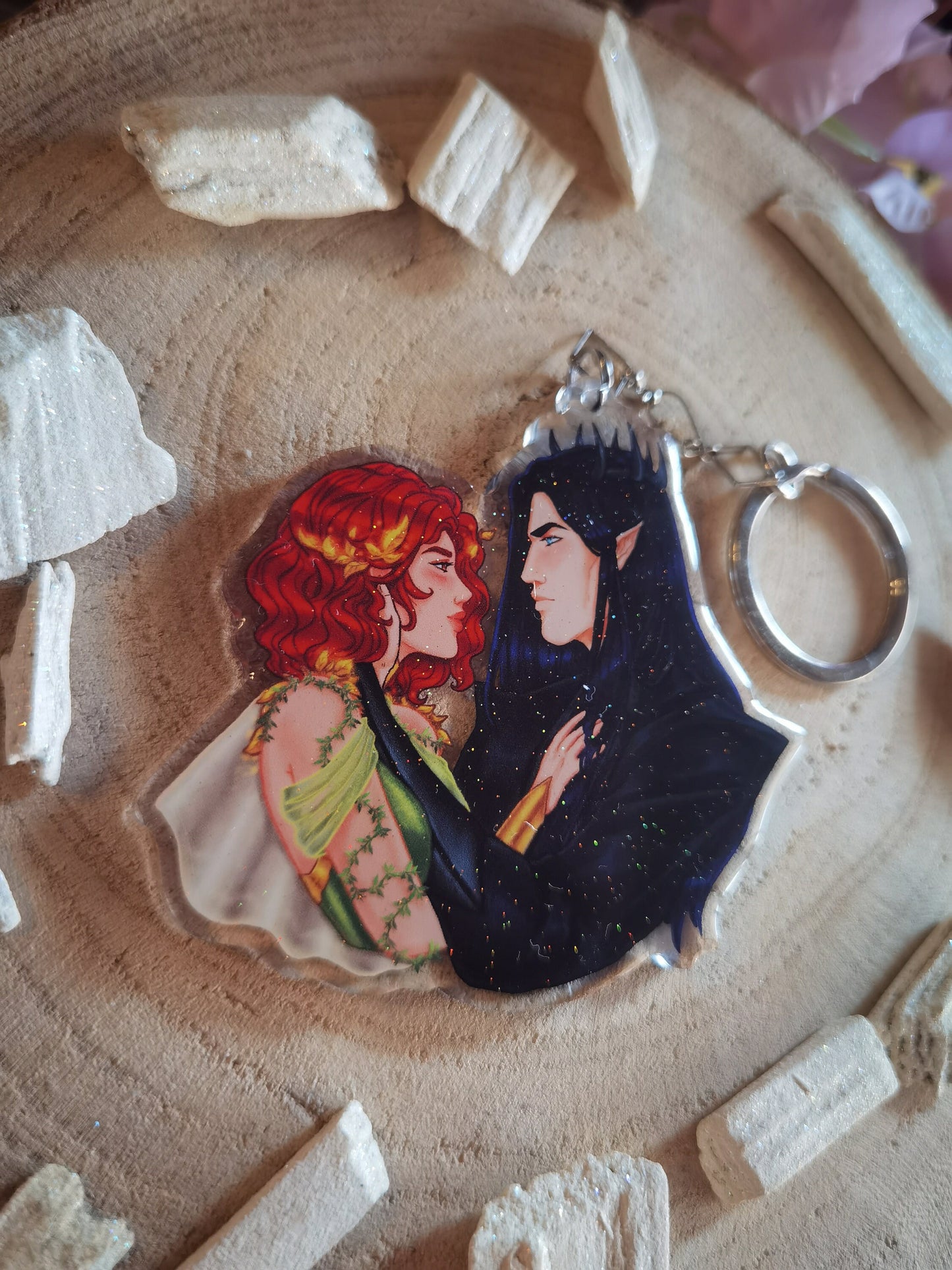 A DEAL with the ELF KING [Official License] Luella and Eldas Married to Magic acrylic keychain (Lueldas) Elise Kova