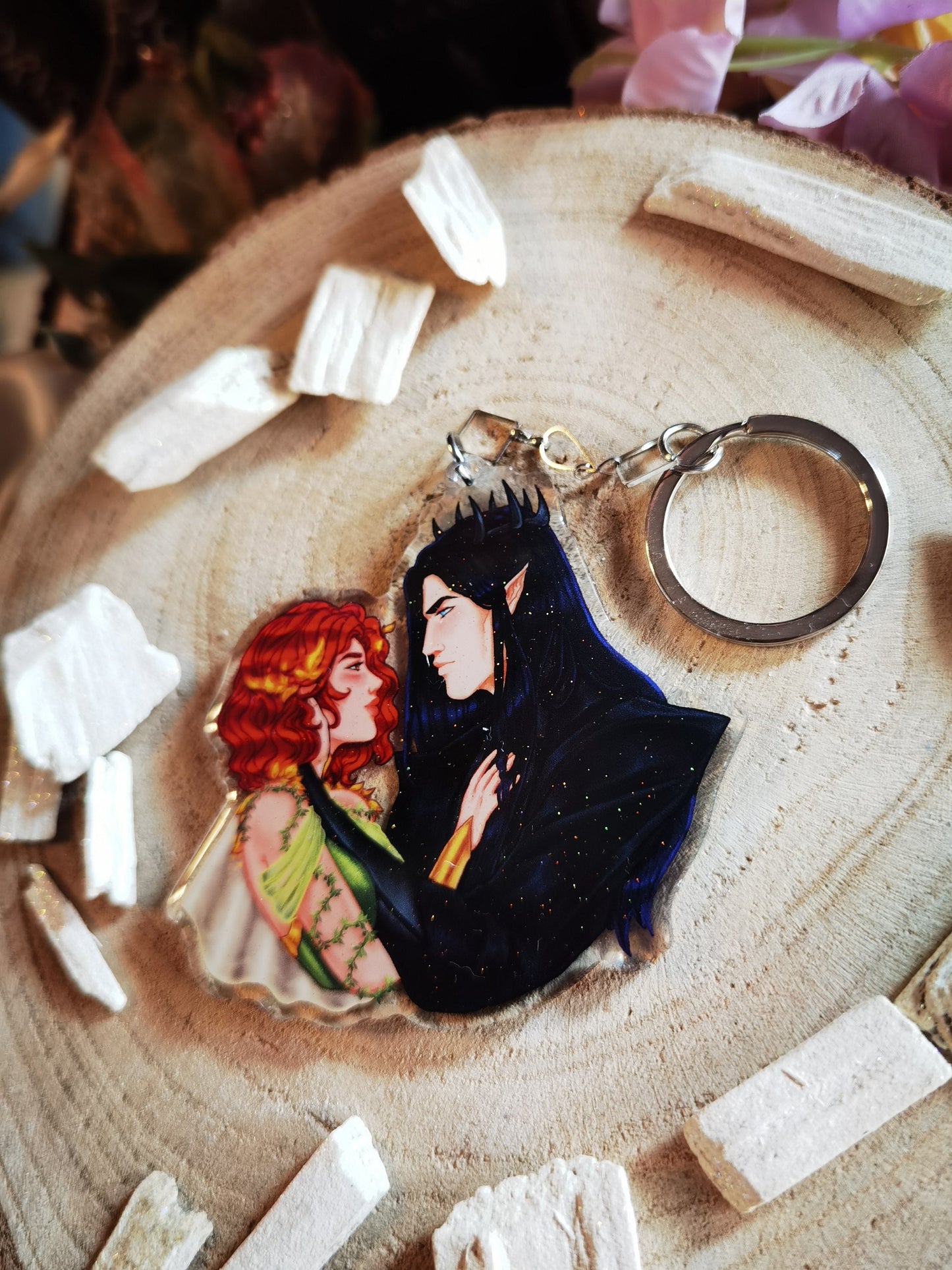 A DEAL with the ELF KING [Official License] Luella and Eldas Married to Magic acrylic keychain (Lueldas) Elise Kova