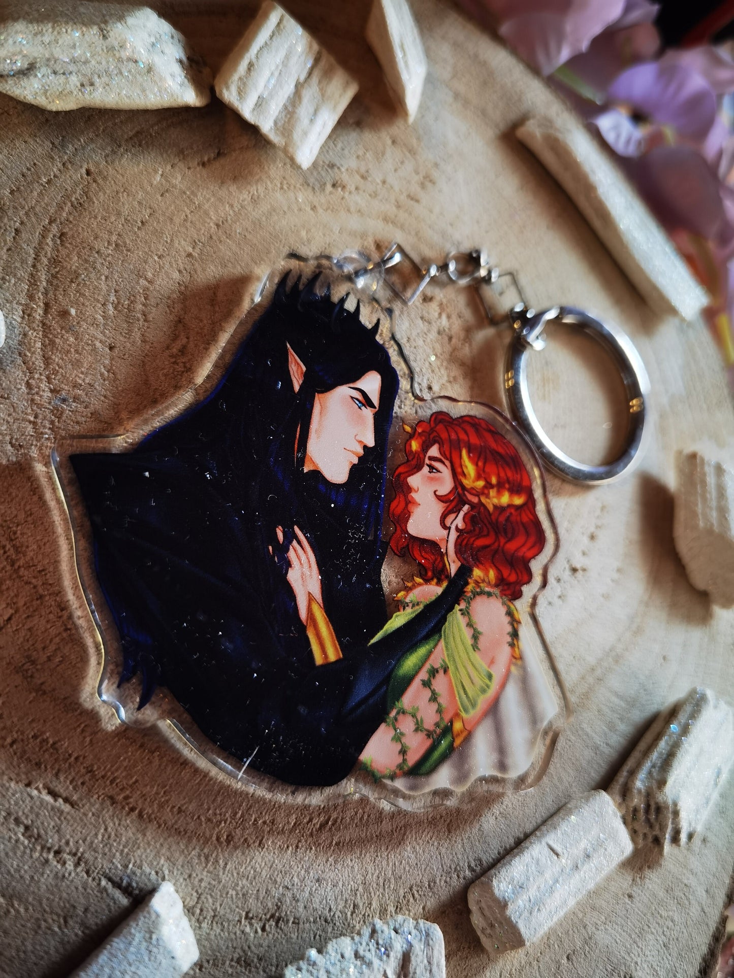 A DEAL with the ELF KING [Official License] Luella and Eldas Married to Magic acrylic keychain (Lueldas) Elise Kova