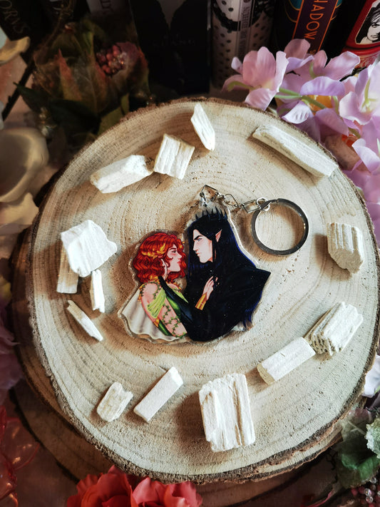 A DEAL with the ELF KING [Official License] Luella and Eldas Married to Magic acrylic keychain (Lueldas) Elise Kova