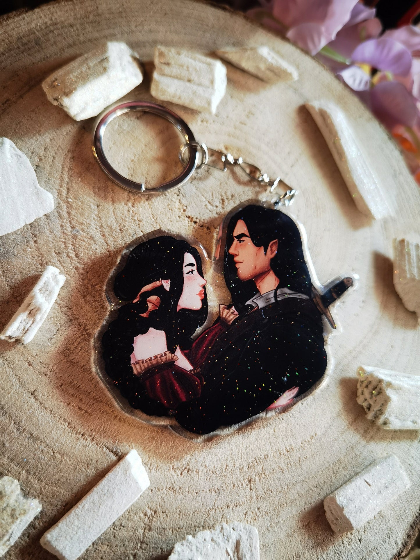 ELORCAN - Elide and Lorcan Throne of Glass inspired acrylic keychain