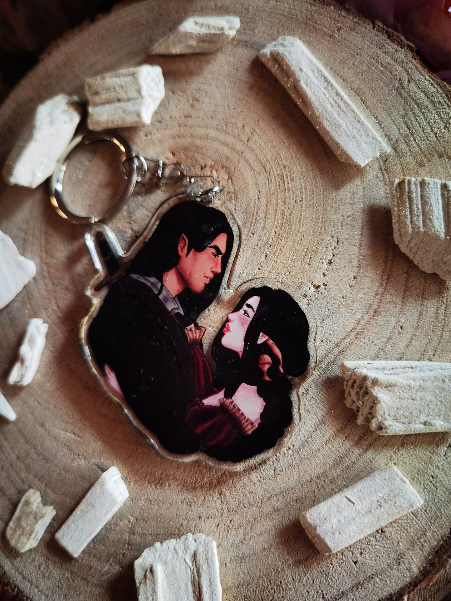 ELORCAN - Elide and Lorcan Throne of Glass inspired acrylic keychain