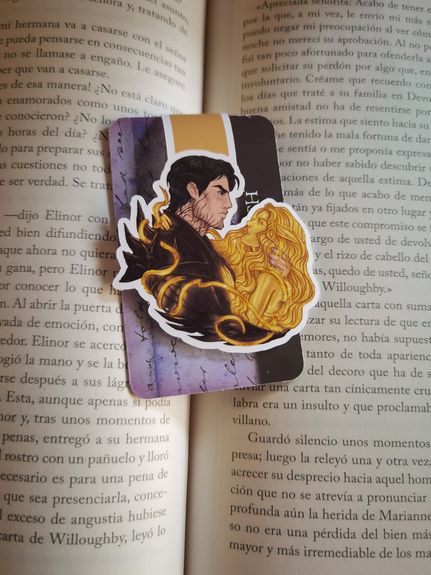 THE PLATED PRISONER series - Gild Commander Rip and Auren inspired Magnetic Bookmark