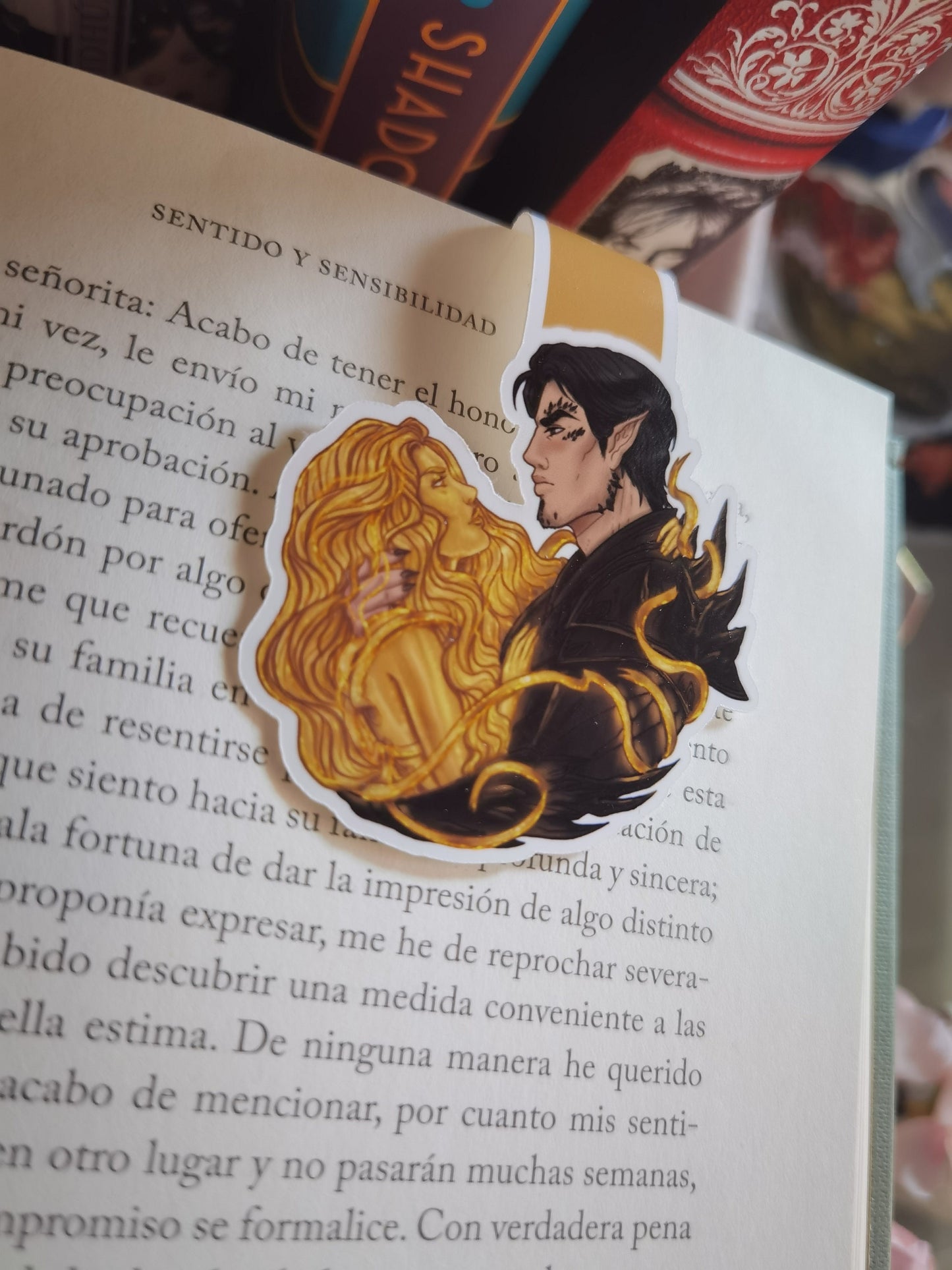THE PLATED PRISONER series - Gild Commander Rip and Auren inspired Magnetic Bookmark