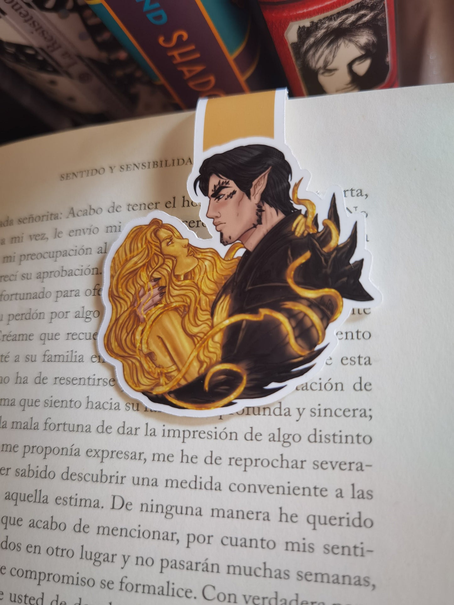 THE PLATED PRISONER series - Gild Commander Rip and Auren inspired Magnetic Bookmark